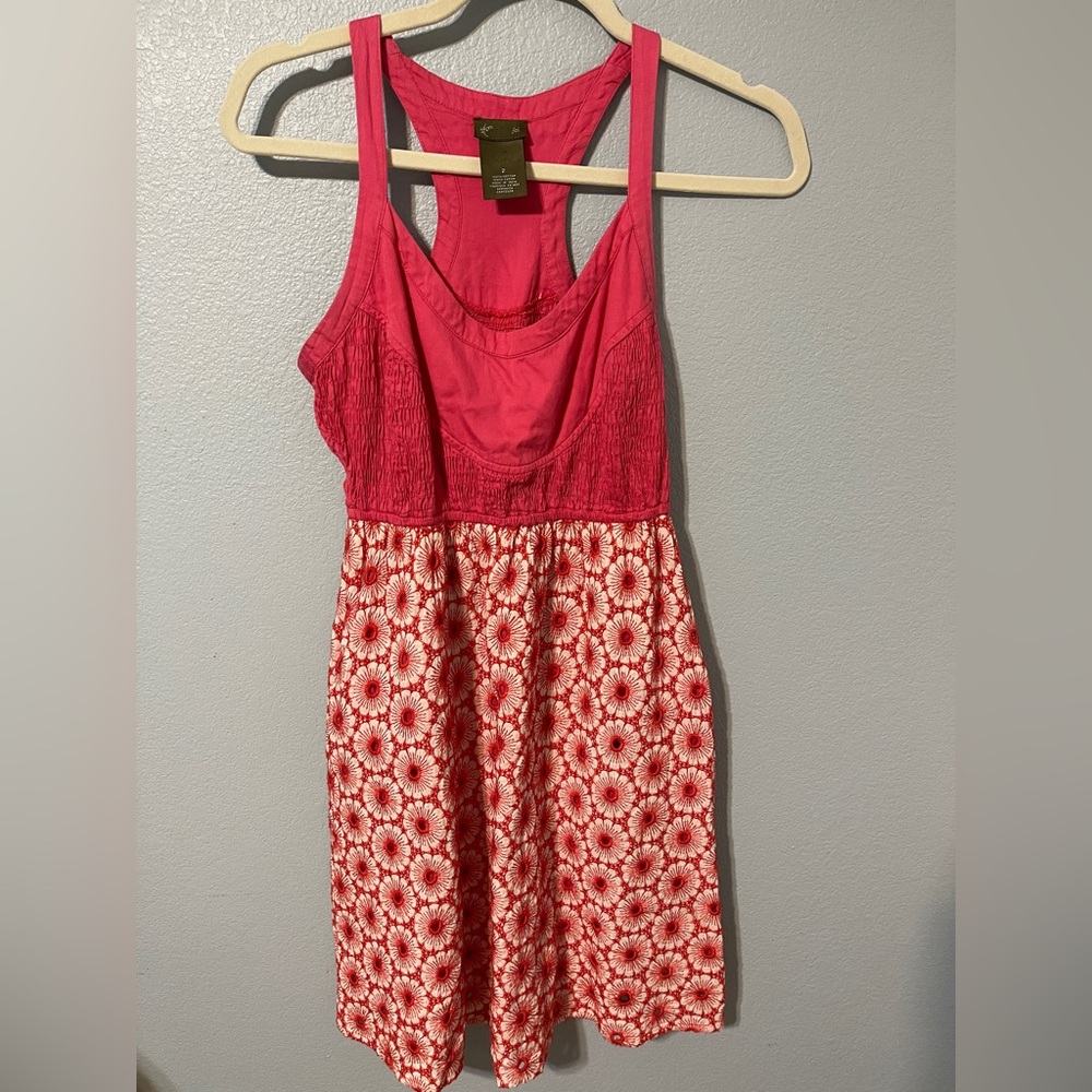 Anthropologie Fei Pink Lace Dress Fit Flare Floral Eyelet Sundress Y2K Size 2 - Picture 4 of 10